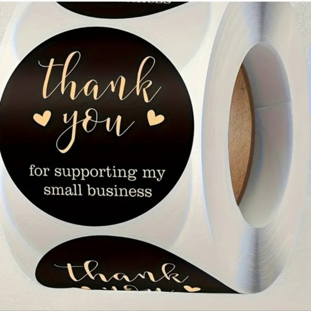 NWT "Thank You" Stickers Roll
